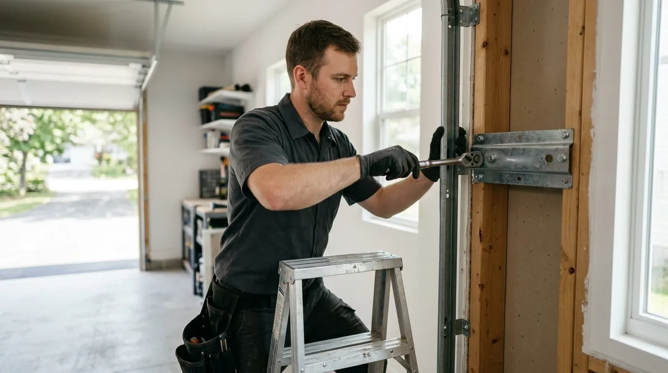 Garage door repair work in Oklahoma City, OK